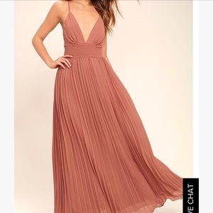 Lulu's depths of my love maxi in dusty rose
